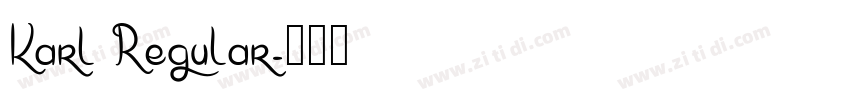 Karl Regular字体转换